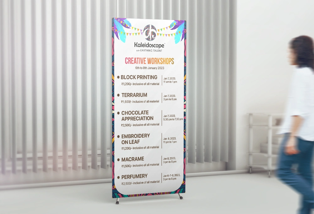 Workshop Standee mock