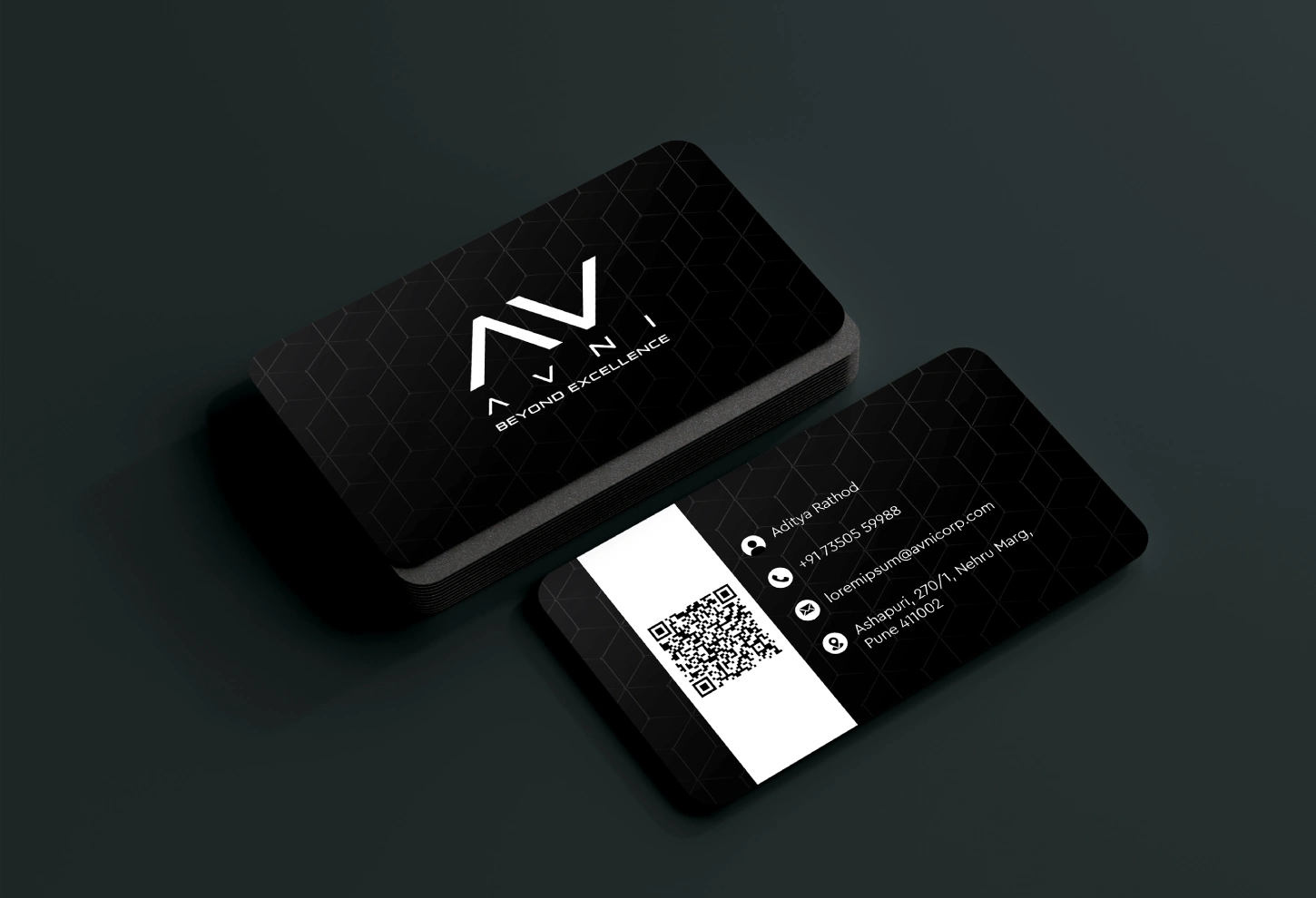 Avni Visiting Card Mockup